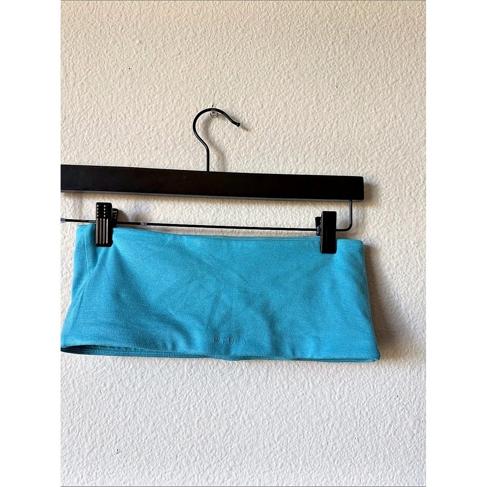 Ptula Blue Strapless Sports Bra Bandeau Activewear Womens Size Medium - Picture 2 of 4